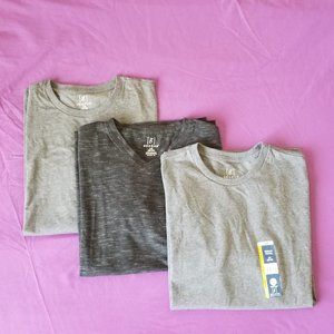 Bundle George Men's Solid Crew Tee & Jersey V-neck